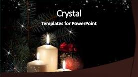  Presentation with minute - Colorful slide set enhanced with christmas candles - three last-minute background svechin eaten backdrop and a black colored foreground