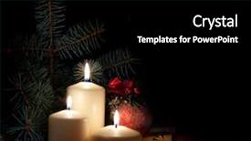  Presentation with minute - Slide deck enhanced with christmas candles - three last-minute background svechin eaten background and a black colored foreground
