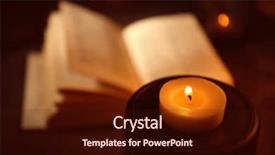  Presentation with bible candle cross - Theme enhanced with christmas candles bibles - burning candle and bible background and a  colored foreground