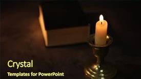  Presentation with bible candle cross - Cool new presentation theme with christmas candles bibles - burning candle and bible backdrop and a  colored foreground