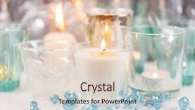  Presentation with white candles - Amazing slide deck having campfire - love story of young people backdrop and a tawny brown colored foreground