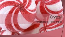  Presentation with christmas candy - Colorful theme enhanced with christmas candy background backdrop and a coral colored foreground