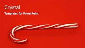  Presentation with cane - Beautiful PPT theme featuring eco-friendly eggs in hat close-up backdrop and a coral colored foreground