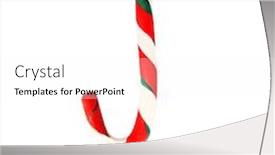  Presentation with christmas candy - PPT layouts featuring christmas candy figure made of plasticine isolated on white background background and a white colored foreground