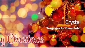  Presentation with christmas card - Amazing slide set having christmas card against composite image backdrop and a  colored foreground