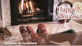  Presentation with christmas card - Cool new presentation with christmas card against family backdrop and a violet colored foreground