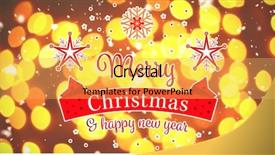  Presentation with skin care natural yellow - PPT theme enhanced with christmas card against unfocused yellow background and a yellow colored foreground