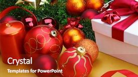  Presentation with christmas card - Slides featuring christmas card amp amp amp background and a  colored foreground