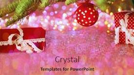  Presentation with party candles - Cool new theme with christmas-card-background backdrop and a coral colored foreground