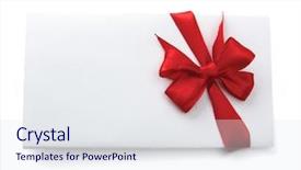  Presentation with christmas card - Colorful slides enhanced with bottle and glass of healhty backdrop and a tawny brown colored foreground.