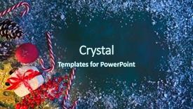  Presentation with christmas card - Cool new presentation with christmas card on blue green backdrop and a ocean colored foreground