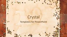  Presentation with christmas winter a table - Beautiful slides featuring christmas card on wooden table backdrop and a  colored foreground