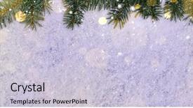  Presentation with christmas new year frame banner - Colorful slide deck enhanced with christmas card or new year backdrop and a lemonade colored foreground