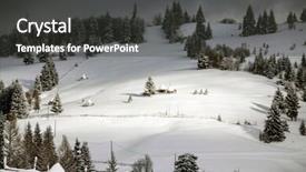  Presentation with sugarcane fields mountains landscape nature - Theme enhanced with christmas card town - fairy winter landscape background and a  colored foreground