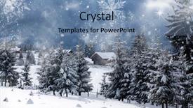  Presentation with sugarcane fields mountains landscape nature - Cool new slides with christmas card town - fairy winter landscape backdrop and a  colored foreground