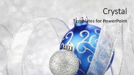  Presentation with silver christmas - Slides enhanced with christmas card with beautiful decoration on silver background background and a light gray colored foreground