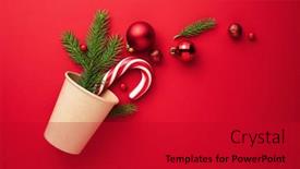  Presentation with christmas card - Audience pleasing PPT layouts consisting of christmas-card-with-christmas-tree backdrop and a crimson colored foreground