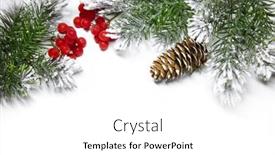  Presentation with christmas card - Presentation enhanced with christmas-card-with-space background and a white colored foreground