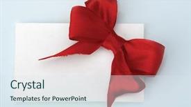  Presentation with christmas card - PPT theme with christmas card background and a sky blue colored foreground