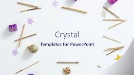  Presentation with christmas card - Presentation design consisting of christmas card background and a sky blue colored foreground