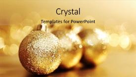  Presentation with christmas card - Colorful slide deck enhanced with christmas card backdrop and a yellow colored foreground