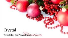  Presentation with christmas border design - Slides featuring background holiday border design composition background and a white colored foreground