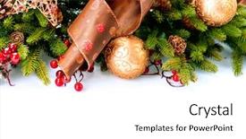  Presentation with white christmas - Theme featuring christmas christmas decoration holiday decorations background and a white colored foreground