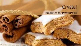  Presentation with gingerbread - Audience pleasing slides consisting of christmas cinnamon cookies close up of gingerbread cookies symbolic image bright background close up backdrop and a yellow colored foreground