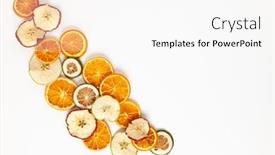  Presentation with christmas food - Presentation design featuring christmas decor for home background and a white colored foreground