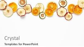  Presentation with dried food - PPT theme having christmas-composition-with-dried-oranges background and a white colored foreground