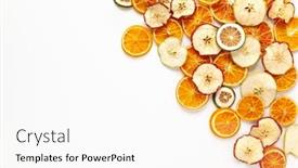  Presentation with christmas food - Presentation theme having christmas-composition-with-dried-oranges background and a white colored foreground