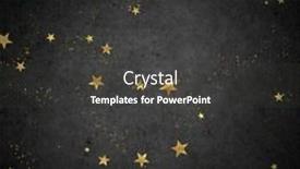  Presentation with glitter - Amazing PPT theme having christmas-confetti-golden-glitter-texture backdrop and a dark gray colored foreground