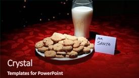  Presentation with cookies christmas - Cool new presentation theme with christmas cookies and milk backdrop and a tawny brown colored foreground
