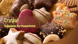 Presentation with delicious christmas cookies - Amazing presentation having christmas cookies as background backdrop and a tawny brown colored foreground