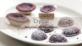  Presentation with cookies christmas - Presentation theme with christmas-cookies-called-bear-paws background and a coral colored foreground