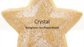  Presentation with top view of soybean - Slide set having christmas cookies surface top view background and a lemonade colored foreground