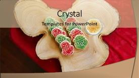  Presentation with cookies christmas - Beautiful presentation featuring christmas cookies with eggnog christmas backdrop and a lemonade colored foreground