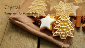  Presentation with cookies christmas - Slide deck consisting of christmas-cookies-with-spices background and a yellow colored foreground
