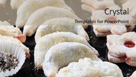  Presentation with cookies christmas - Audience pleasing presentation theme consisting of christmas cookies backdrop and a mint green colored foreground
