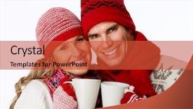  Presentation with hot pink white - Colorful presentation theme enhanced with chain link grid fence close backdrop and a white colored foreground