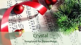  Presentation with christmas music - Amazing slide deck having christmas decor on music notes backdrop and a mint green colored foreground