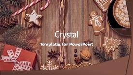  Presentation with fir tree - Amazing theme having christmas decor with fir tree backdrop and a violet colored foreground