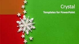 Presentation with decoration - PPT layouts consisting of christmas decoration background with complementary background and a shamrock green colored foreground