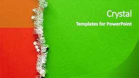  Presentation with christmas lights bulb decoration - Presentation theme enhanced with christmas decoration background with complementary background and a shamrock green colored foreground