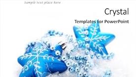  Presentation with white christmas - Beautiful slide set featuring christmas decoration baubles on white backdrop and a white colored foreground