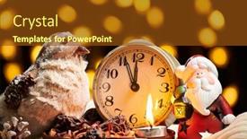  Presentation with rustic lights - Beautiful slides featuring christmas-decoration-in-rustic-style backdrop and a tawny brown colored foreground