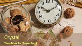  Presentation with bread life - Beautiful slides featuring christmas-decoration-in-rustic-style backdrop and a coral colored foreground