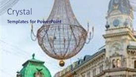  Presentation with vienna - Presentation theme with christmas-decoration-in-vienna-austria background and a light blue colored foreground