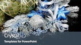  Presentation with christmas black kids - Beautiful PPT theme featuring christmas decoration isolated on black backdrop and a  colored foreground