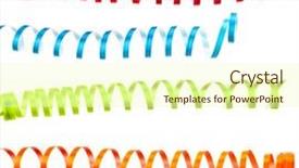  Presentation with curling - PPT layouts featuring christmas decoration of beautiful curling background and a cream colored foreground